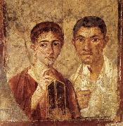 unknow artist Portrait of a Man and His Wife,from pompeii Sweden oil painting artist